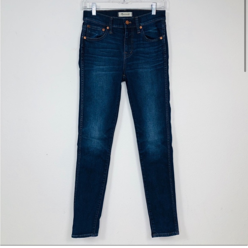 NWOT Madewell 9” High Riser Dark Wash Skinny Jeans